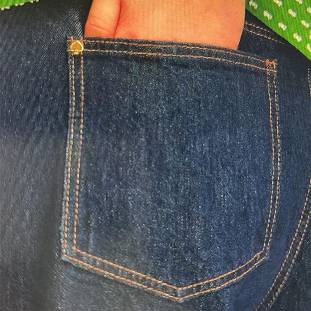 KATE SPADE New York ♠️Women’s High-Rise Straight Leg Wide Cuff Jeans - Picture 4 of 8